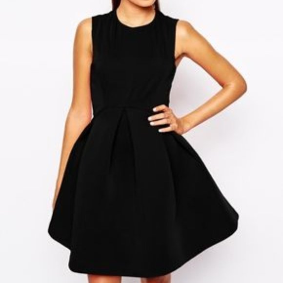 AQ/AQ Dresses & Skirts - AQAQ | Candice Mini Dress w/full vol skirt | Black